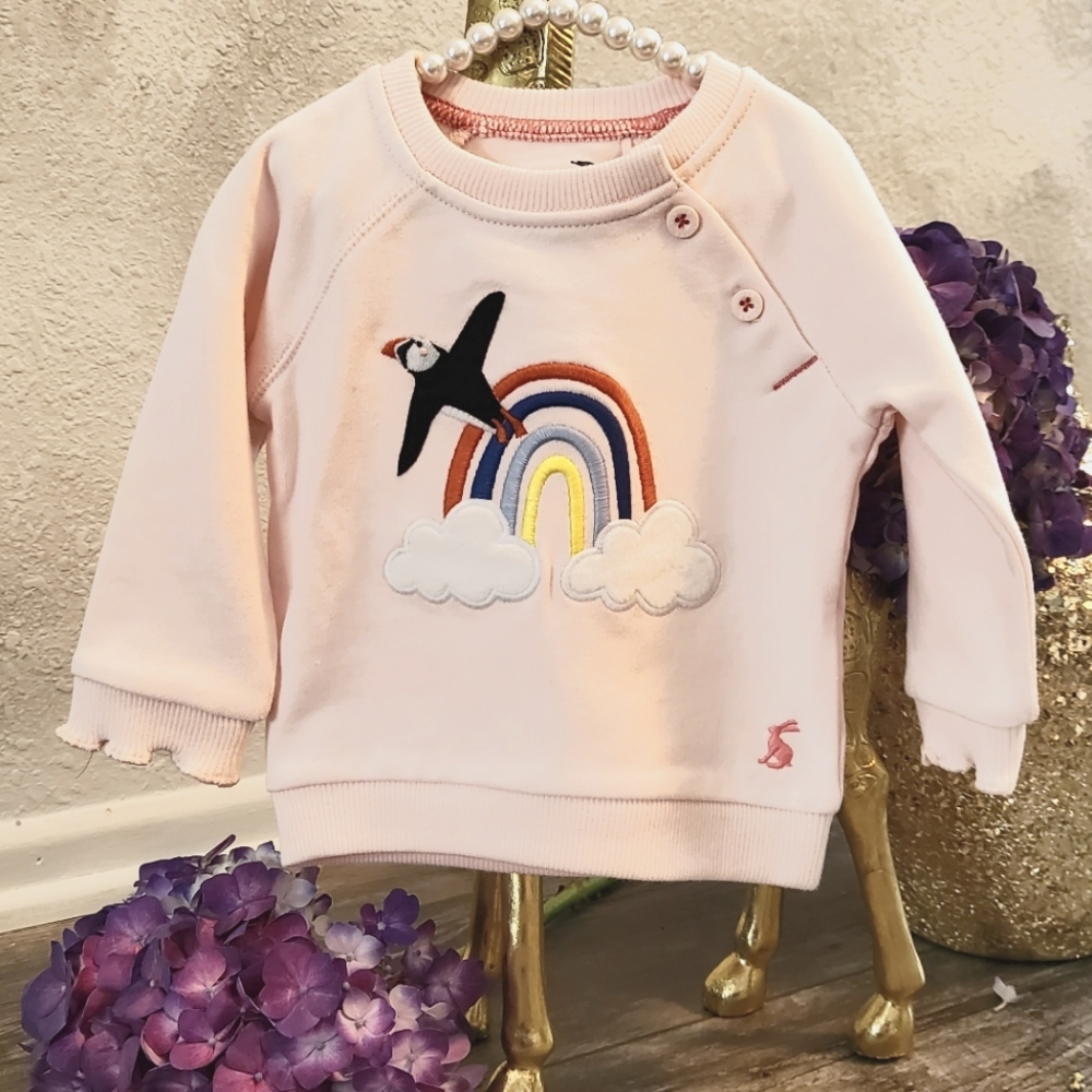 Joules infant sweater with patching